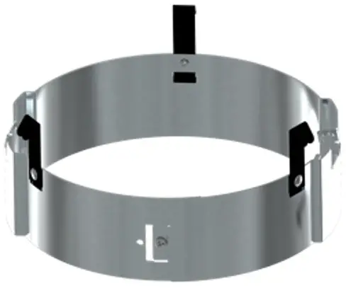 RAB RFLED RETROBAND Retrofit Accessory Metal Round 6 Inch Band with Friction Clips