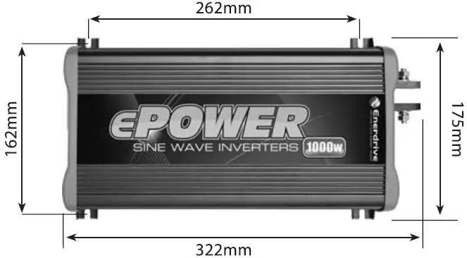 Enerdrive ePOWER 1000W True Sine Wave Inverter 05