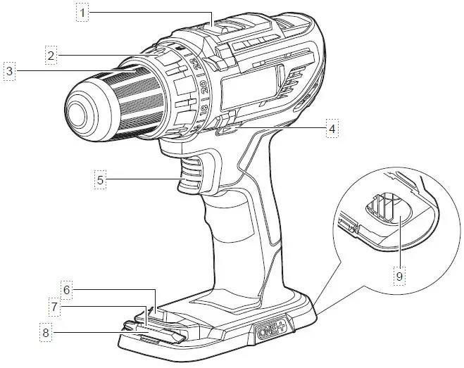 RYOBI R18DD3-213X Drill Driver-fig2