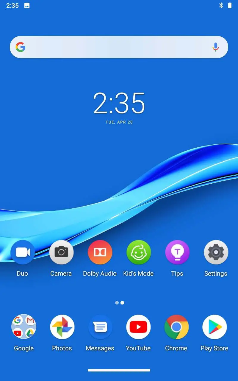 Lenovo TAB M8 - Home screen