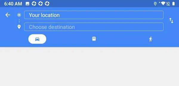 Lenovo TAB M8 - Planning a route