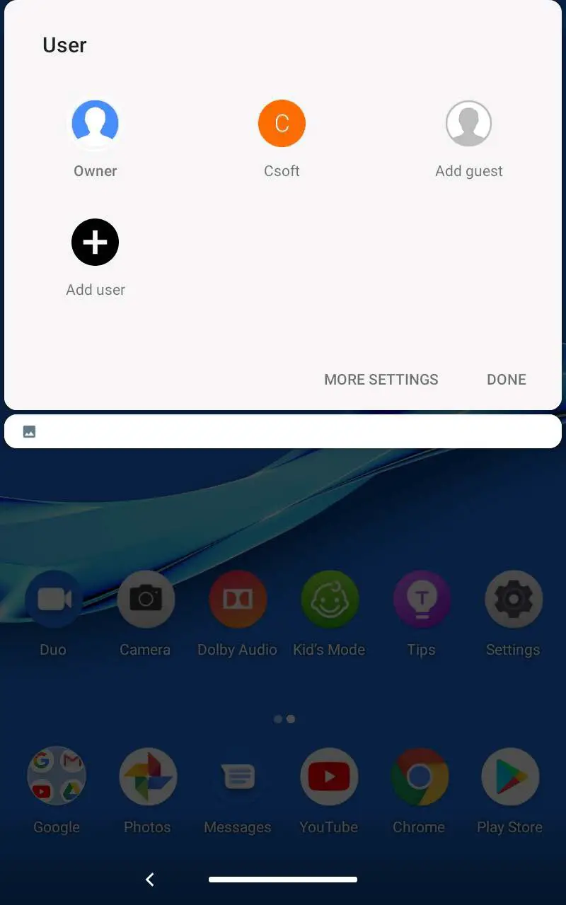 Lenovo TAB M8 - Switching between