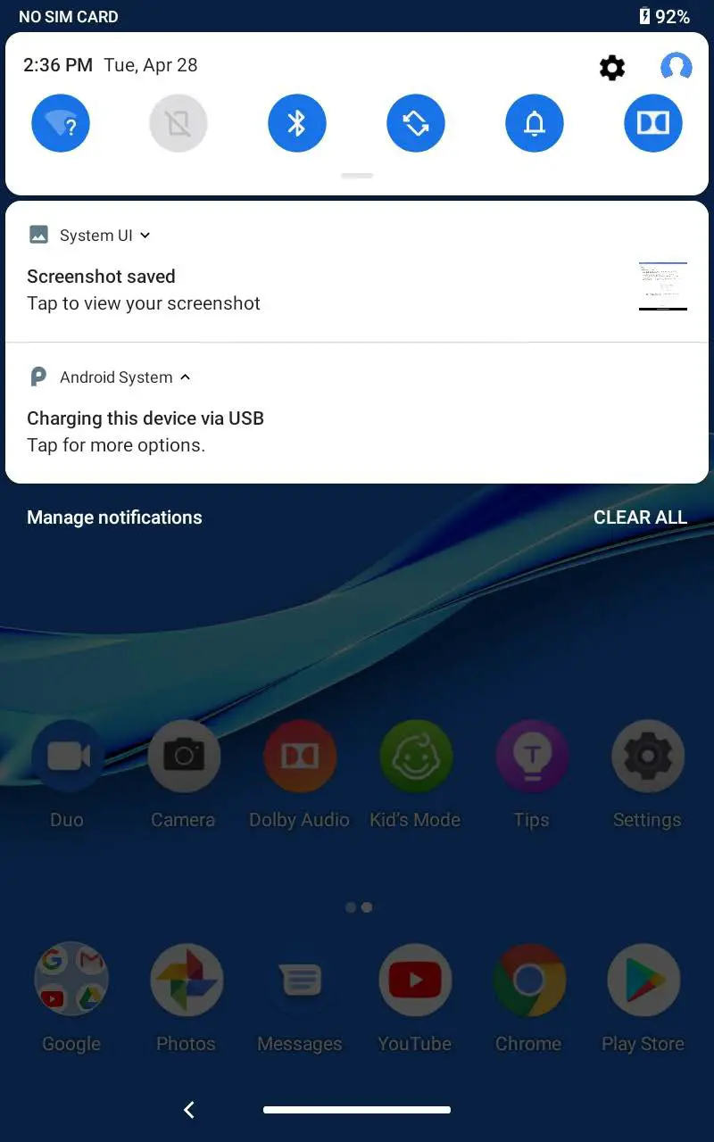 Lenovo TAB M8 - Sync