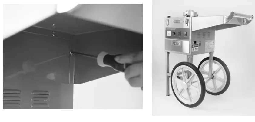 VIVO Blue Electric Commercial Cotton Candy Machine - ASSEMBLY11