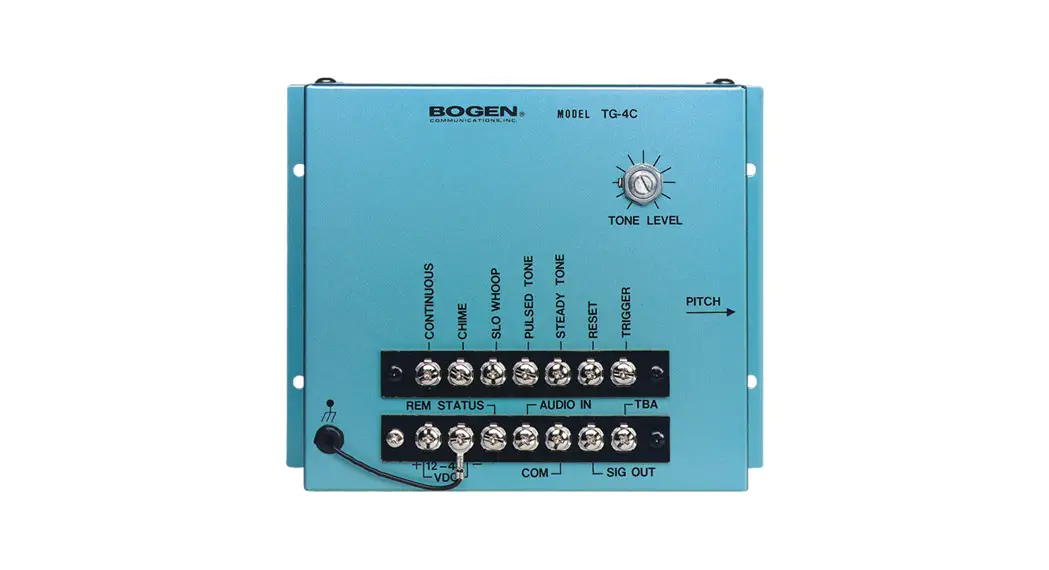 Bogen Tg4c Multiple Tone Generator Owner's Manual