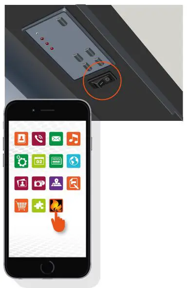 FLAMERITE Smart eControl Radia 3 Instructions - Pairing with your fire