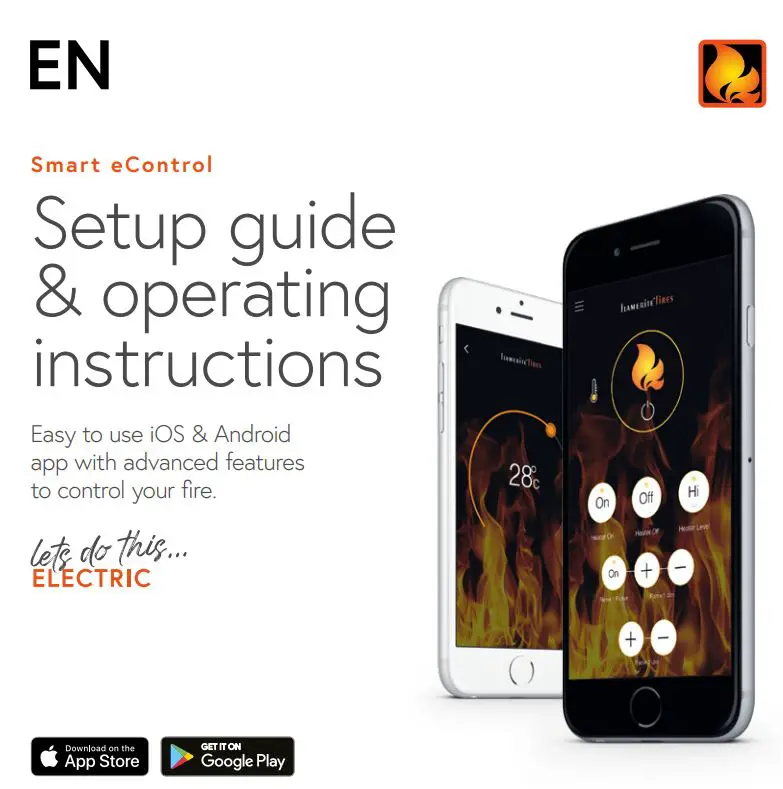 FLAMERITE Smart eControl Radia 3 Instructions