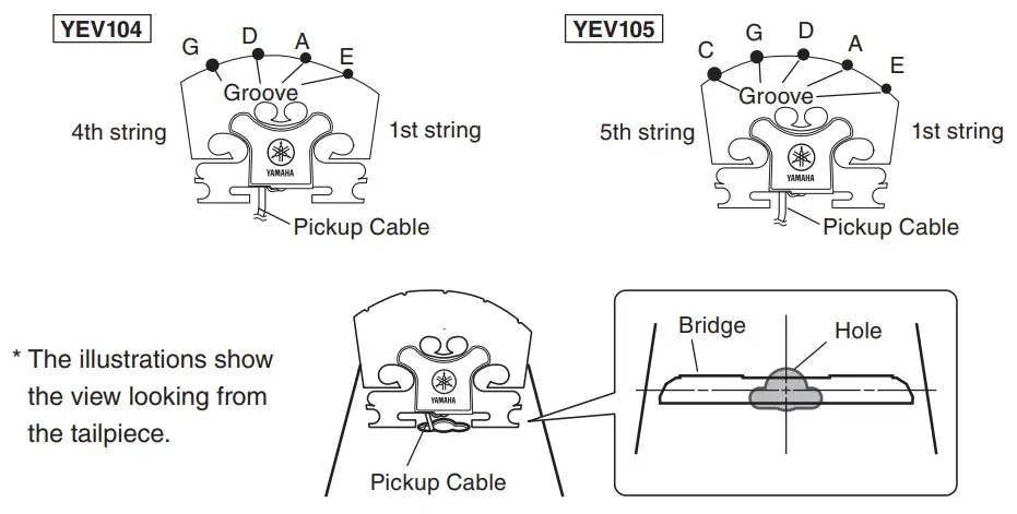 YAMAHA YEV104 Electric Violin - Set up