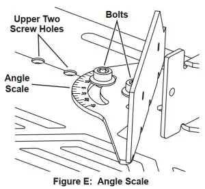 FIG 13 Setting Up an Angle Cut