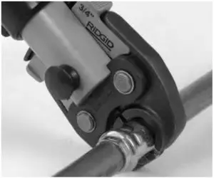 Placing Scissor-Style Jaws Around Fitting