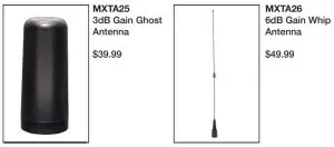 MIDLAND MXT105B Mobile GMRS Transceiver - ACCESSORIES