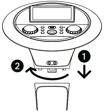 singing Machine iSM1080 WiFi Enabled Pedestal Karaoke System - Assembly 2