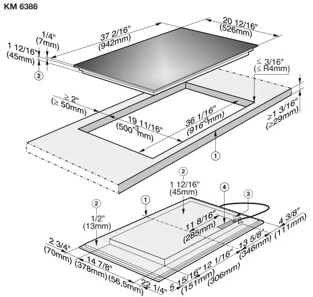 Miele KM 6386 Induction Cooktop- Installation