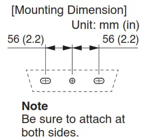 TOA CS-761B 2Way Coaxial Horn Speaker 60W - Mounting Dimension
