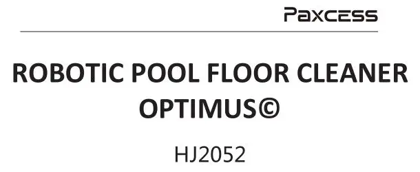 Paxcess Orobotic Pool Floor Cleaner User Manual