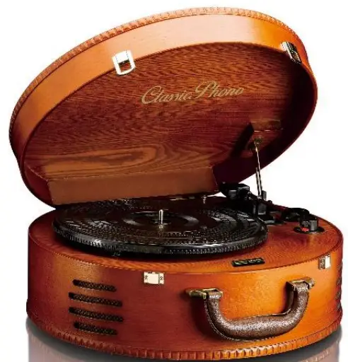 Lenco TT 34 Classic Phono Wooden Turntable with USB Connection