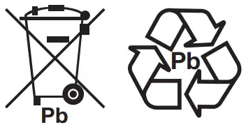 BATTERIES MUST BE RECYCLED