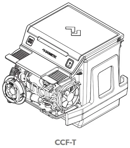 DOMETIC CCF T CPV Center Console Refrigerator - Cover
