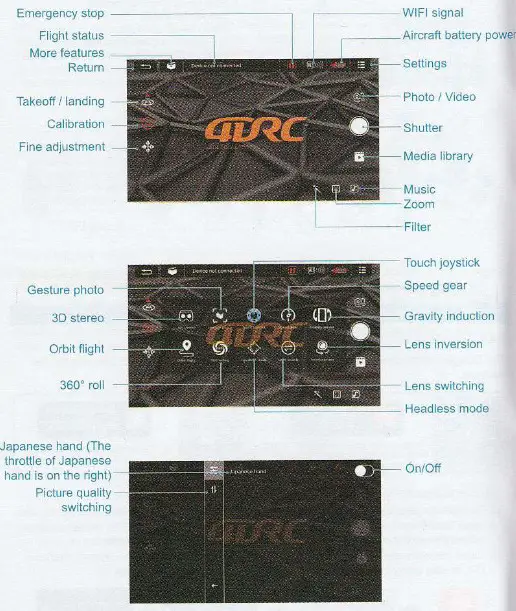 DRONEEYE 4D-06 4DRC 4D-V2 Foldable Mini Drone- APP control