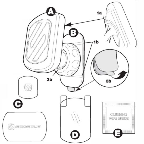 Scosche-MWDM2PK-UB-MagicMount-Magnetic-Car-Phone-Holder-Mount-Features