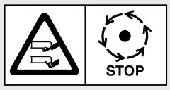 GARDENA 14621 Battery Lawnmower - Symbols 3