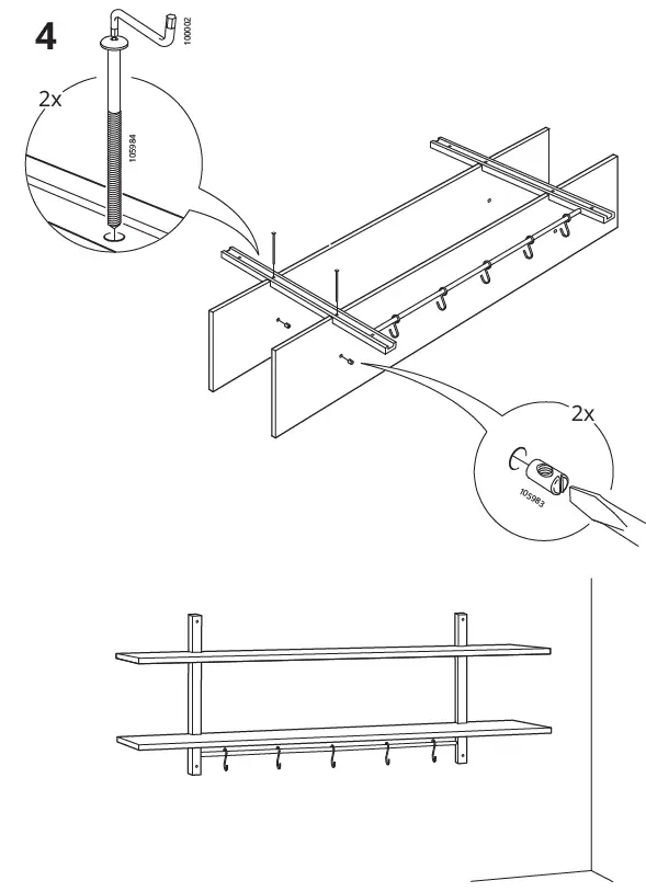 IKEA 502.413.37 VÄRDE Wall Shelf Fig4