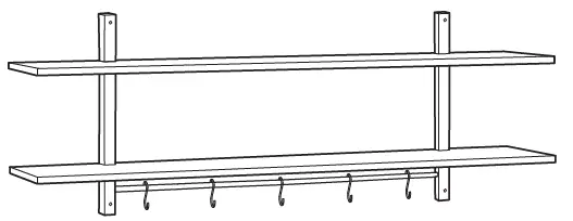 IKEA 502.413.37 VÄRDE Wall Shelf Product