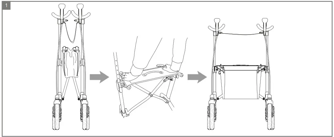 SUNRISE MEDICAL Gemino 60 Walker Rollator - Overview 3