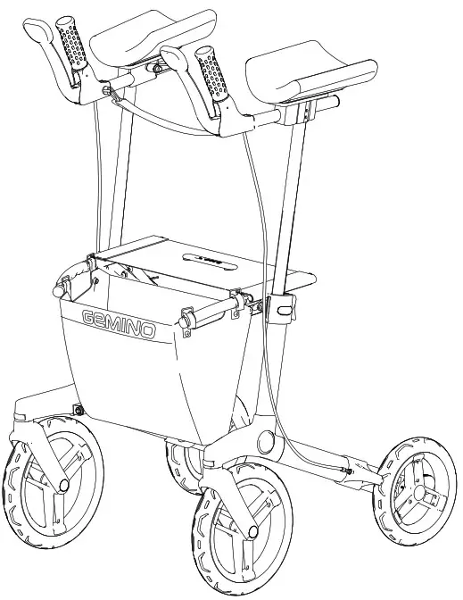 SUNRISE MEDICAL Gemino 60 Walker Rollator - cover