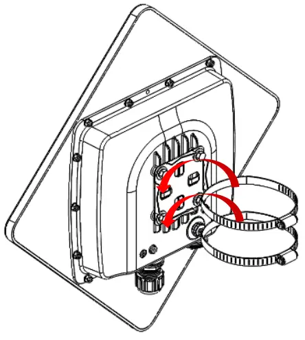 Pole Mounting for Pole 1” ~ 3” (25.4 ~ 76.2mm)