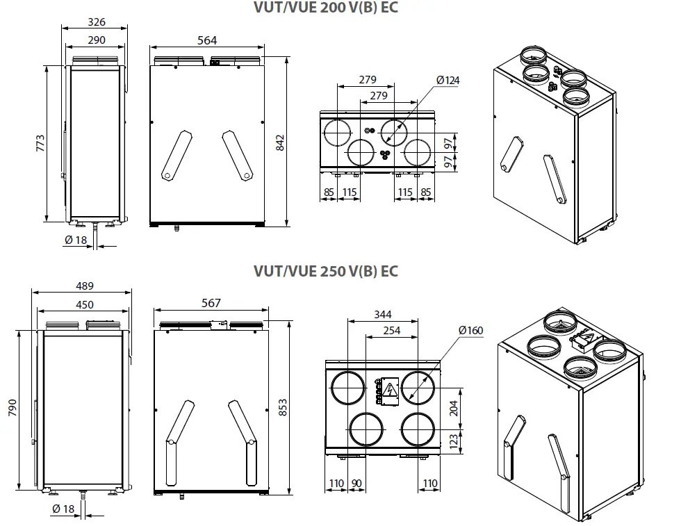 VENTS VUT 200 V EC Air Handling Unit-1