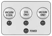 PowerXL VS2 140W Duo Nutirisealer Owner's Manual - CONTROL PANEL