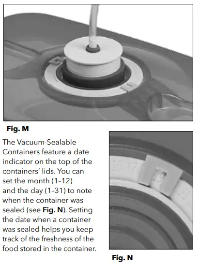 PowerXL VS2 140W Duo Nutirisealer Owner's Manual - Fig. M,N