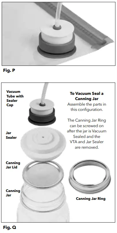 PowerXL VS2 140W Duo Nutirisealer Owner's Manual - Fig. P,Q