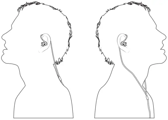 Using your in-ear headphones