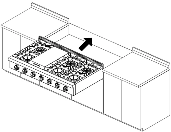 THOR KITCHEN HRT4806U 48 Inch Gas Rangetop - INSTALLATION