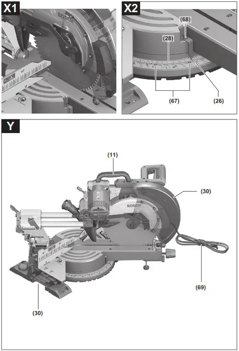 BOSCH GCM 12 SDE Professional Sliding Mitre Saw - overview 12