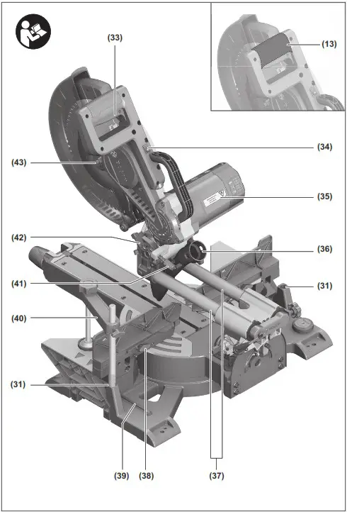 BOSCH GCM 12 SDE Professional Sliding Mitre Saw - overview 2