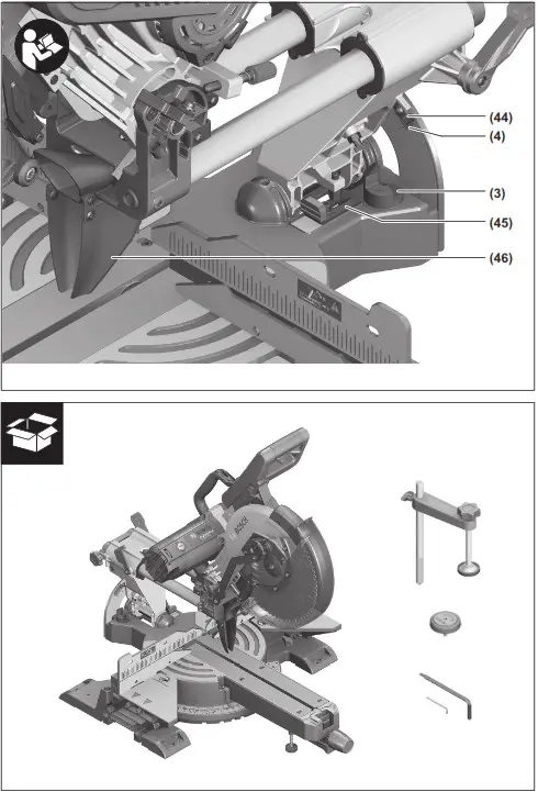 BOSCH GCM 12 SDE Professional Sliding Mitre Saw - overview 3