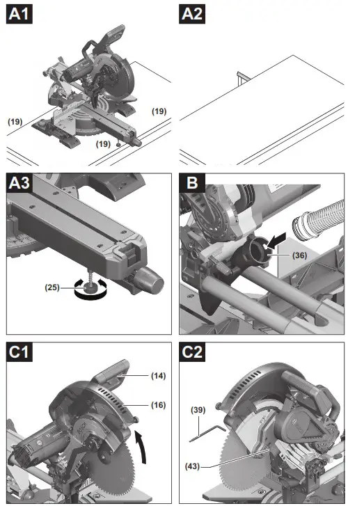 BOSCH GCM 12 SDE Professional Sliding Mitre Saw - overview 4