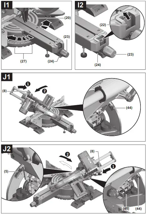 BOSCH GCM 12 SDE Professional Sliding Mitre Saw - overview 6