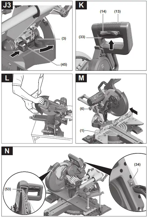 BOSCH GCM 12 SDE Professional Sliding Mitre Saw - overview 7