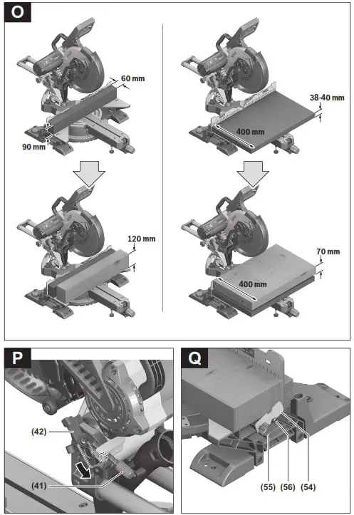 BOSCH GCM 12 SDE Professional Sliding Mitre Saw - overview 8
