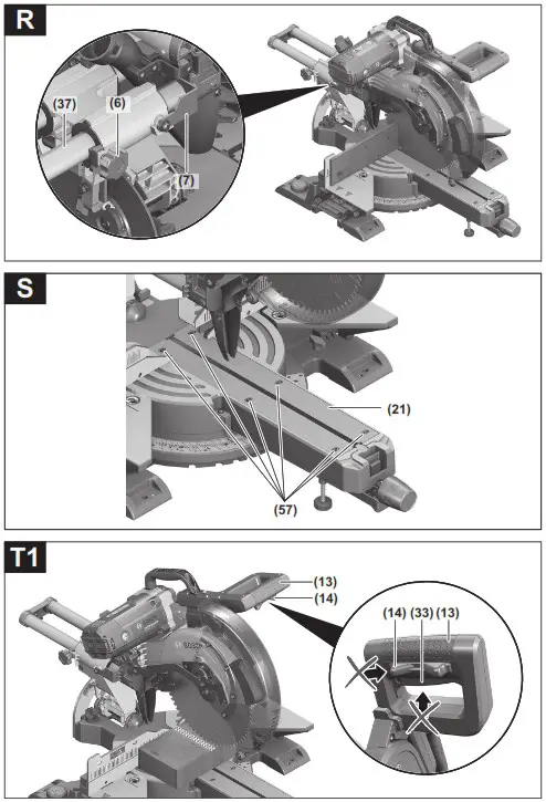 BOSCH GCM 12 SDE Professional Sliding Mitre Saw - overview 9