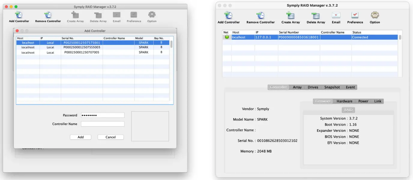 SymplySPARK 48TB 8 Bay Thunderbolt 3 RAID Array - app 5