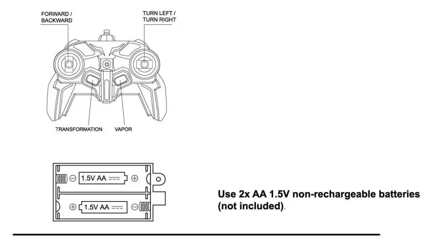 REVOLT GC887552-67 Transforming Robot Racer User Manual - Operating Instructions