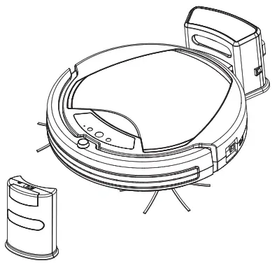 ADDA ZD24W Robotic Vacuum Cleaner -