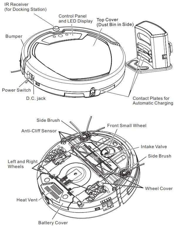 ADDA ZD24W Robotic Vacuum Cleaner - M680GMA OVERVIEW