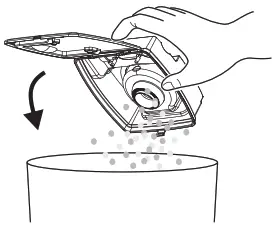 ADDA ZD24W Robotic Vacuum Cleaner - dust bin