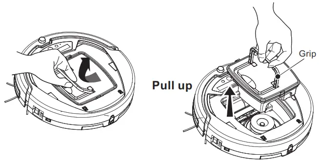 ADDA ZD24W Robotic Vacuum Cleaner - grip and take